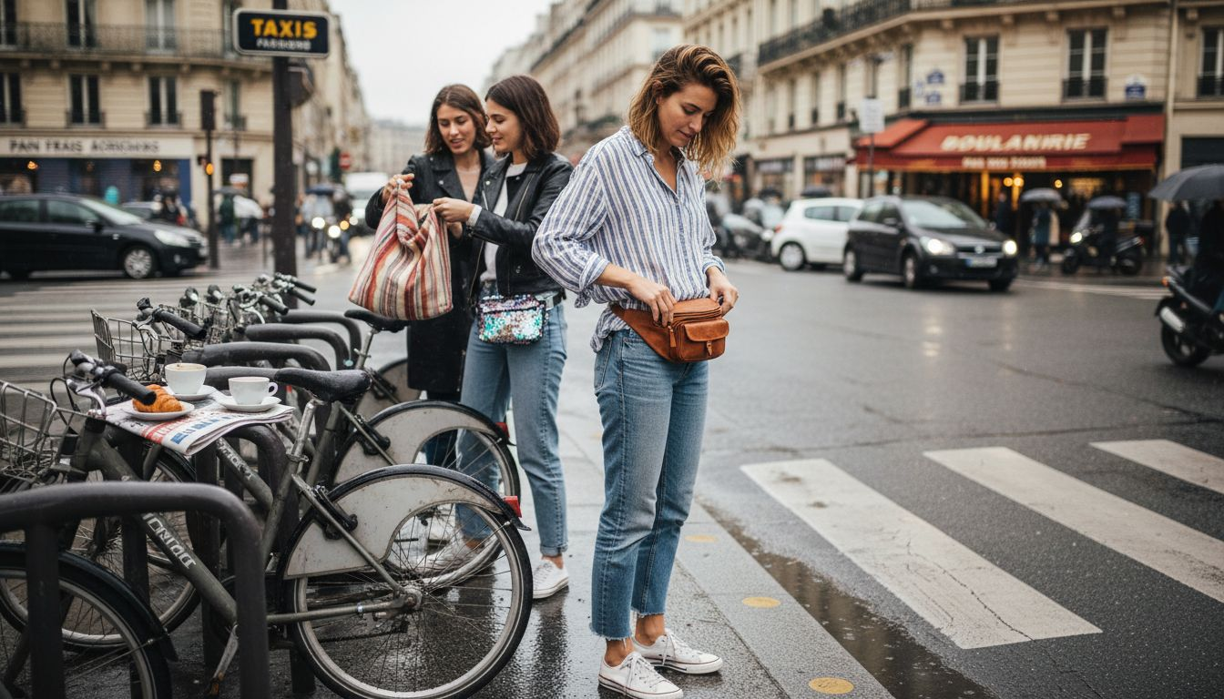 Des femmes mettent en valeur des bananes de taille aux matières variées et tendance.