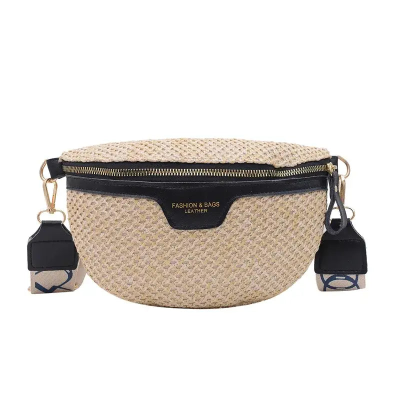 Sac Banane Femme Beige Noir