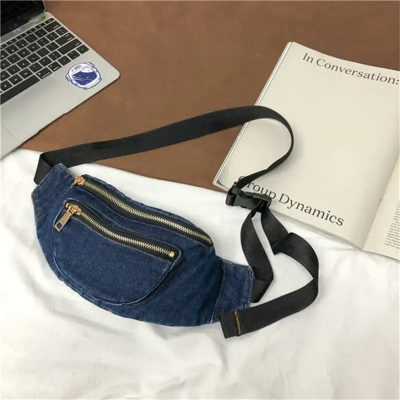 Sac Banane Jean Bleu foncé