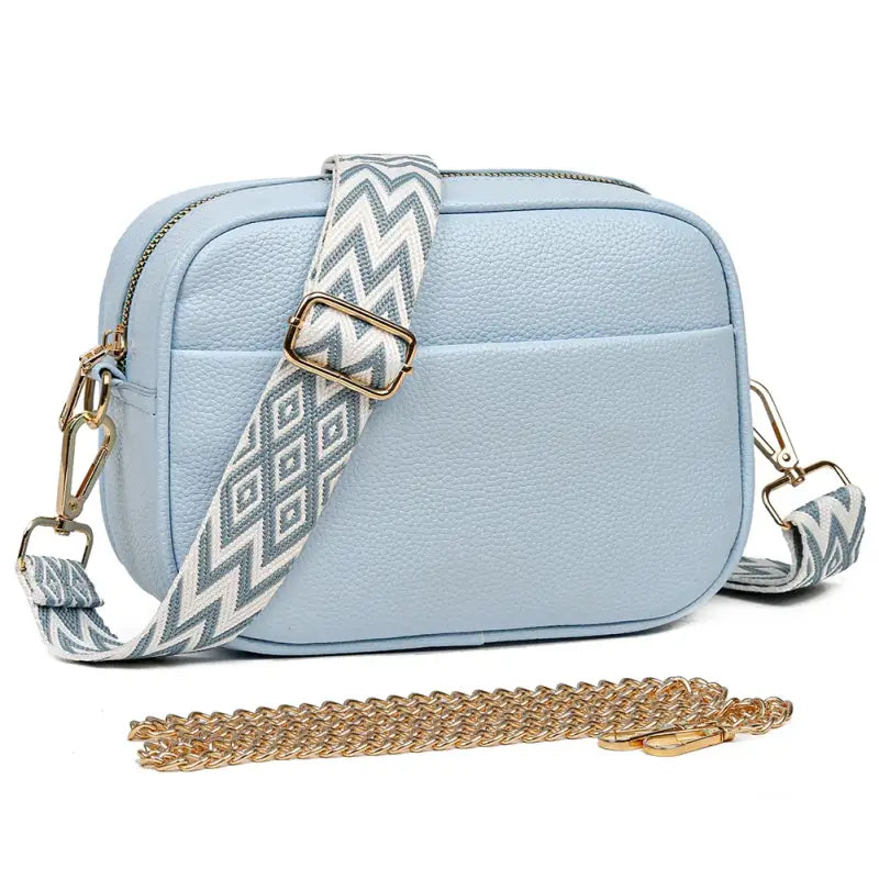 Sac Bandoulière Femme Tendance Bleu clair